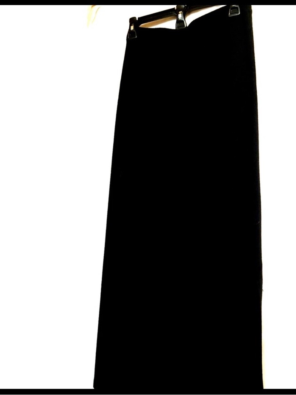 Kasper 37” long black fitted maxi sweater skirt